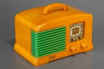FADA L-56 Catalin Radio in Butterscotch + Bright Green - Stunning